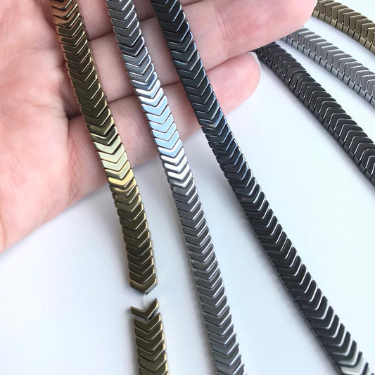 Stainless Steel Hematite Arrow Bracelet
