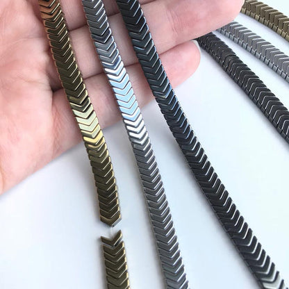 Stainless Steel Hematite Arrow Bracelet