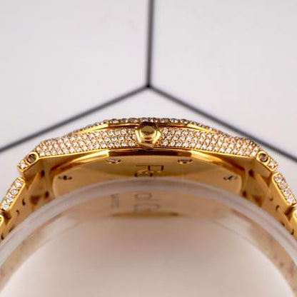 Audemars Piguet Royal Oak Lady Ladies 18k YG 36mm Custom 16ct Diamond 56023BA