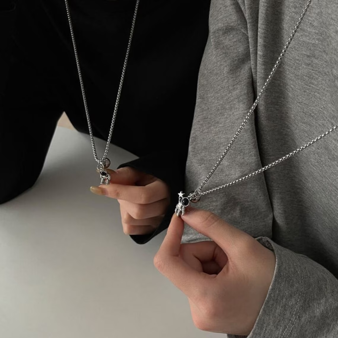 Astronaut Couple Necklace