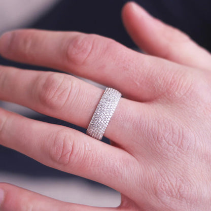 7 Layer Iced Out Ring