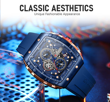 CURREN 8442 Men's Rubber Straps Watch